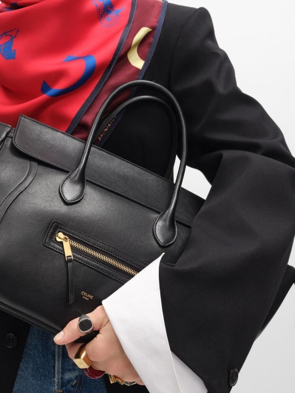 Brand NEW!! CELINE LITTLE LUGGAGE IN GRAINED CALFSKIN Black MSRP $3990 USD W/COA - Picture 11 of 16